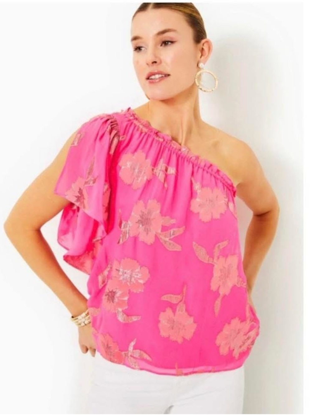 Lilly Pulitzer Sarah Leigh Silk Top!